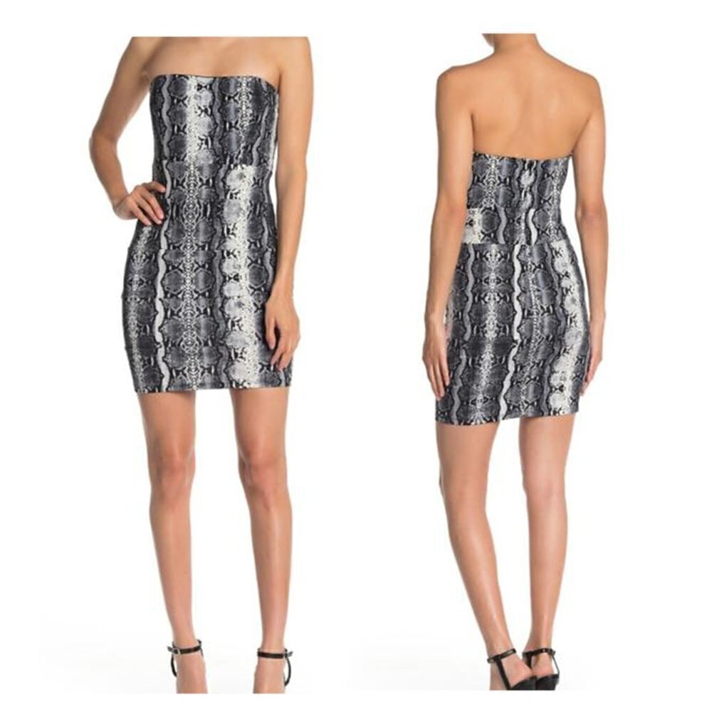 Jump Apparel Snakeskin Print Dress